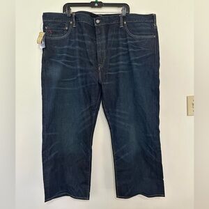 Polo Ralph Lauren Jeans Mens 48x30 Hampton Straight Fit Embroidered Denim RL NWT